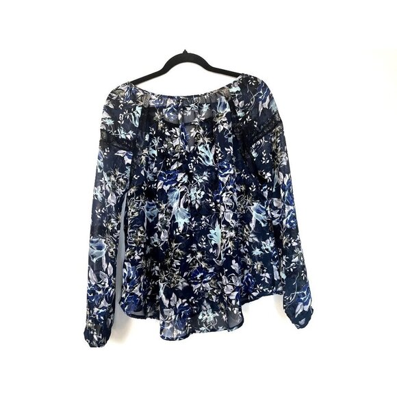 ASTR Floral Relaxed Boho Blouse M - Picture 3 of 11